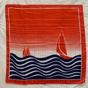 Vintage Nautical Scarf Handkerchief